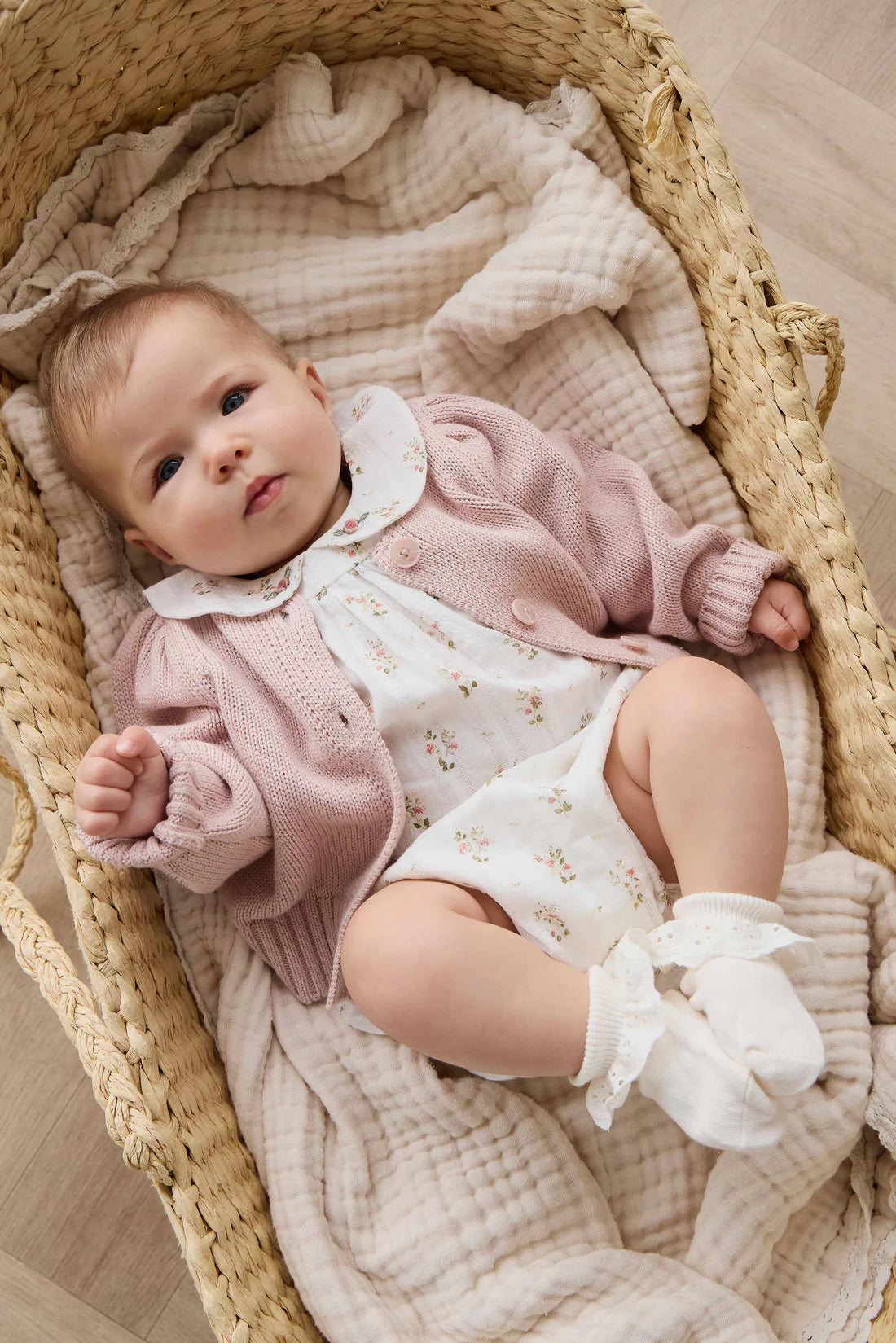 Tasha Knitted Cardigan - Sweetpea Marle