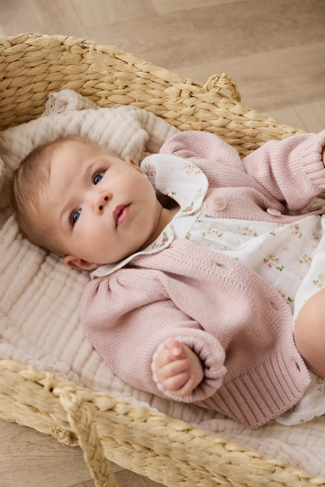 Tasha Knitted Cardigan - Sweetpea Marle