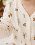 Organic Cotton Murphy Onepiece - Honey Bear Cloud