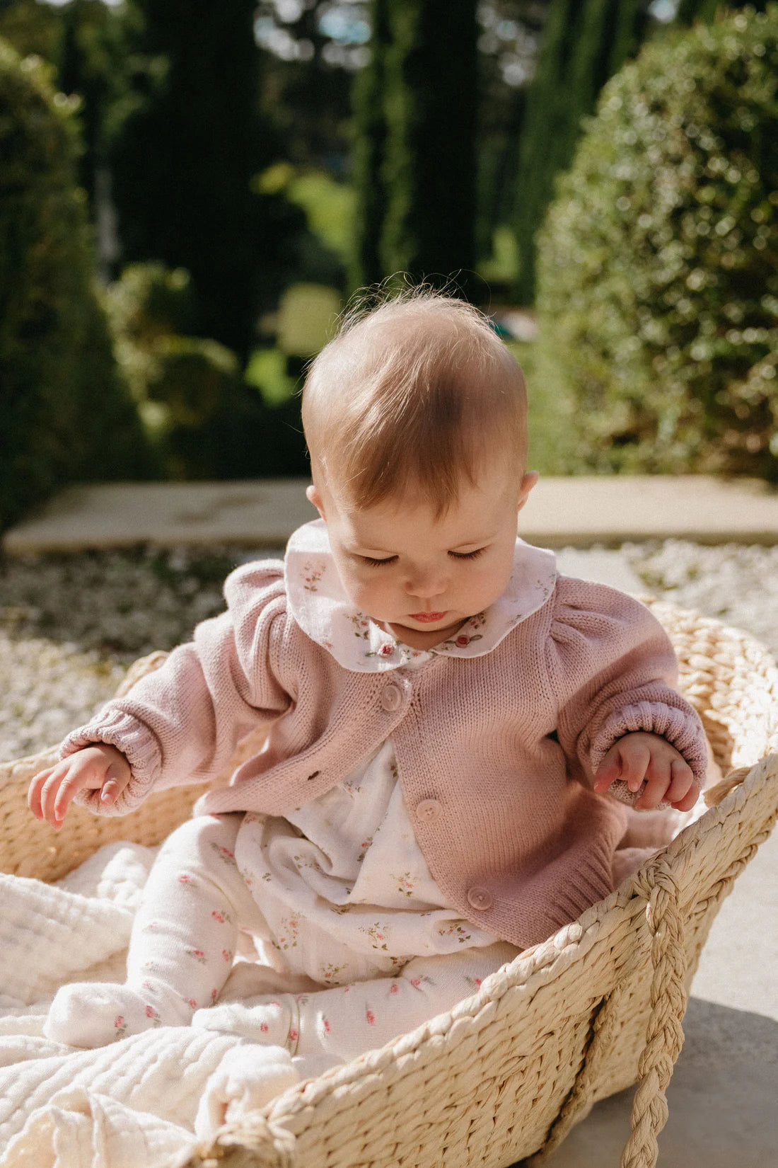 Tasha Knitted Cardigan - Sweetpea Marle