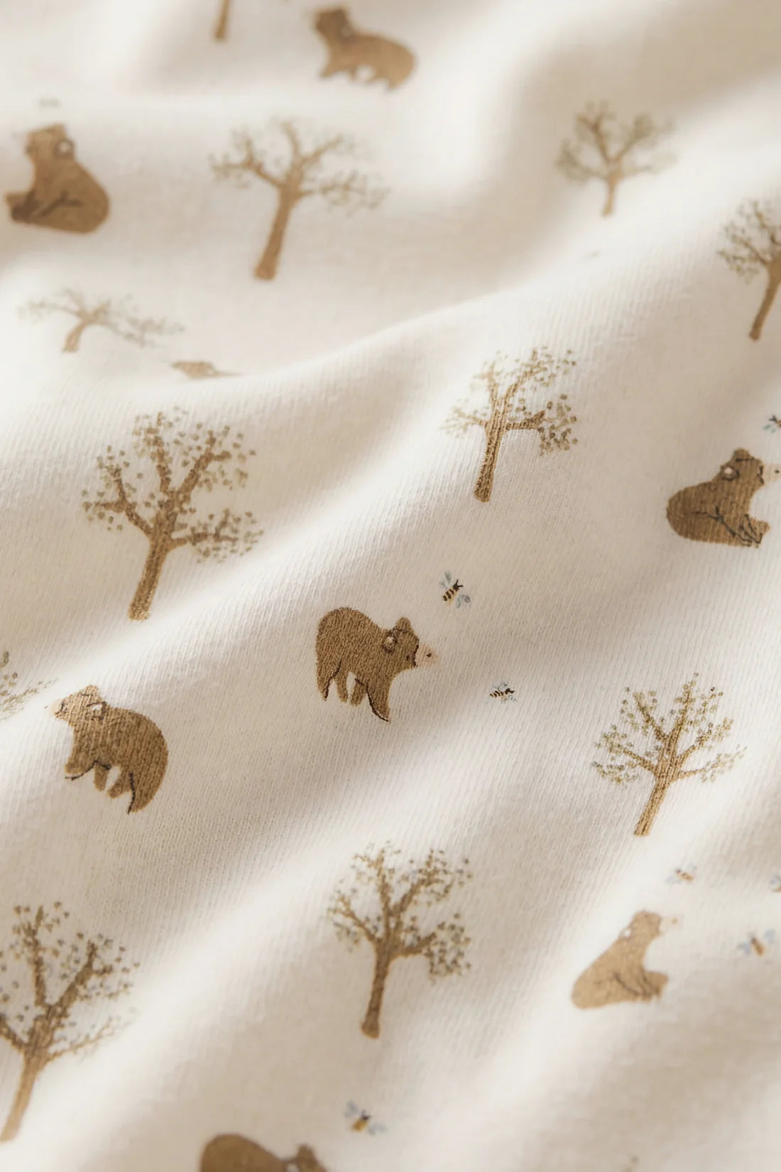 Organic Cotton Murphy Onepiece - Honey Bear Cloud
