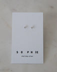 Mini Rock Studs | Silver