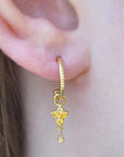 Birthstone Hoops | November | Gold