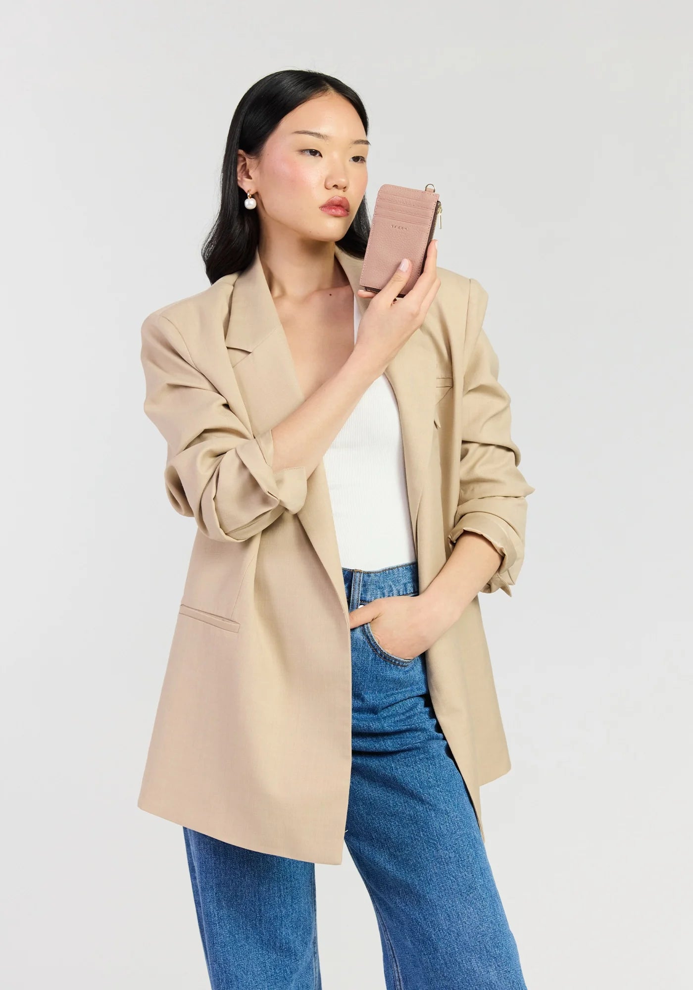 Winona Card Holder | Rosewater
