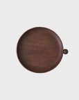 Wooden Circle Tray - Dark Brown - Small