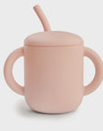 Silicone Training Cup & Straw | Blush