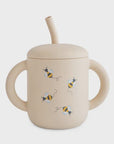Silicone Training Cup & Straw - Bees