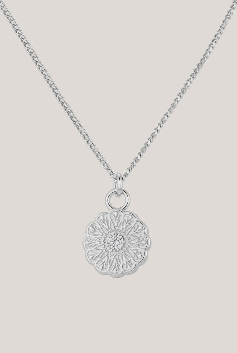 Cloud Nine Symbol Necklace - Silver