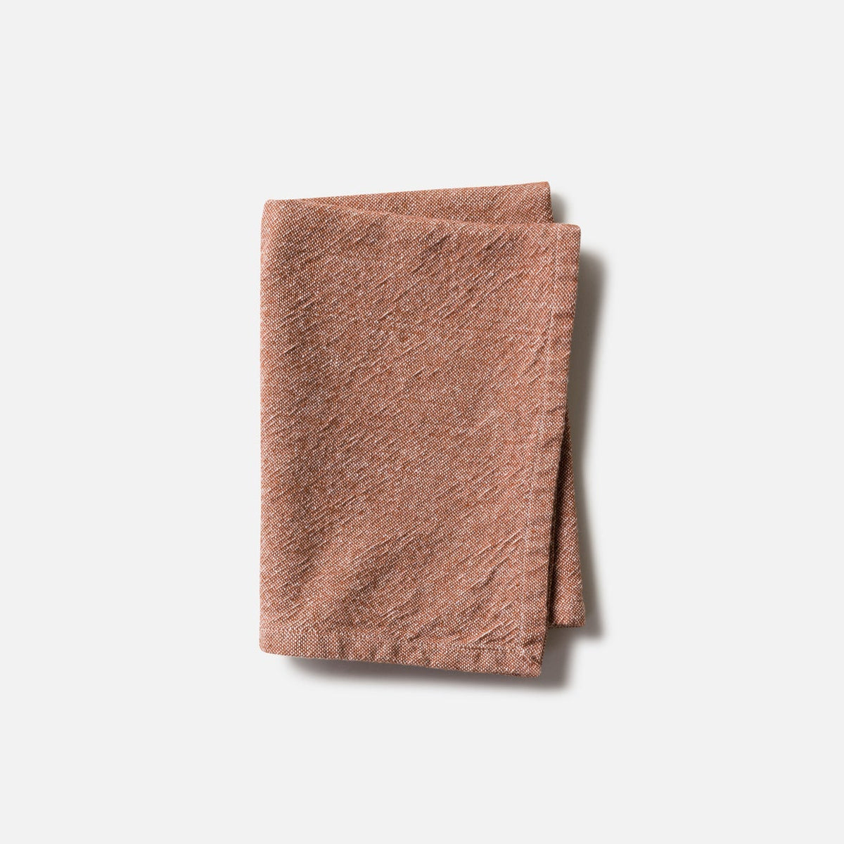 Washed Cotton Tea Towel | Brick