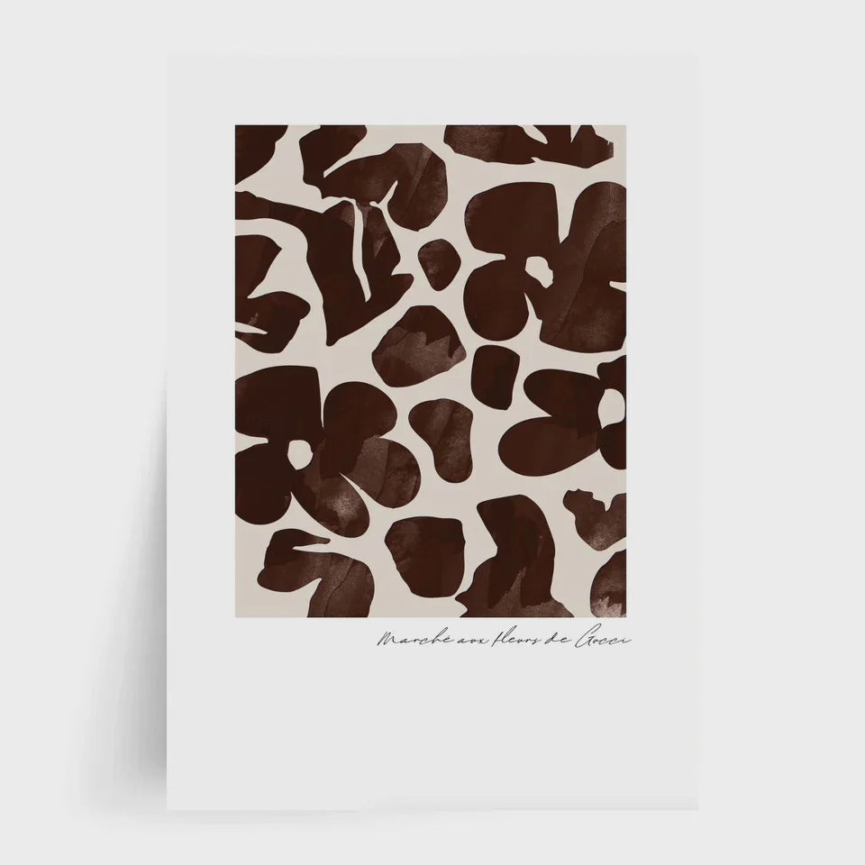 Gucci Flower Print - Chocolate | Black Frame | A1