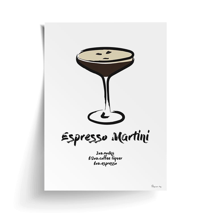 Espresso Martine Print | A3