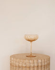 Petal Cocktail Glass - Light Amber - Set of 4