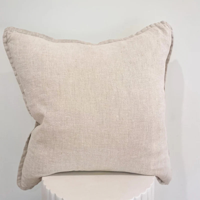 100% Belgium Linen Vintage Washed Cushion