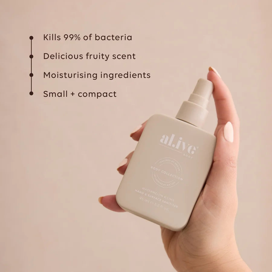Hand &amp; Surface Sanitiser Spray - Watermelon &amp; Lime