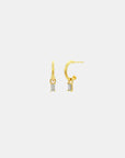 You Rock Hoop Studs | Gold