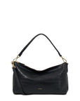 Claudia Shoulder Bag | Black Croc