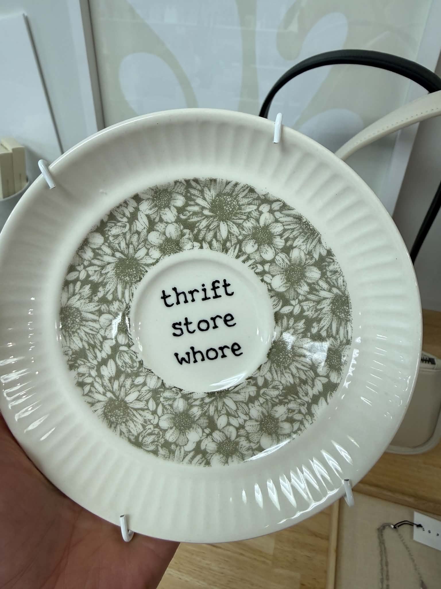 Thrift Store Whore | Sage Floral