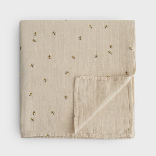 Mushie Swaddle - Bees