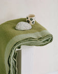 Stream Moss Green | Pure Wool Throw