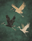 Cranes Flying | A2 | Black Box Frame