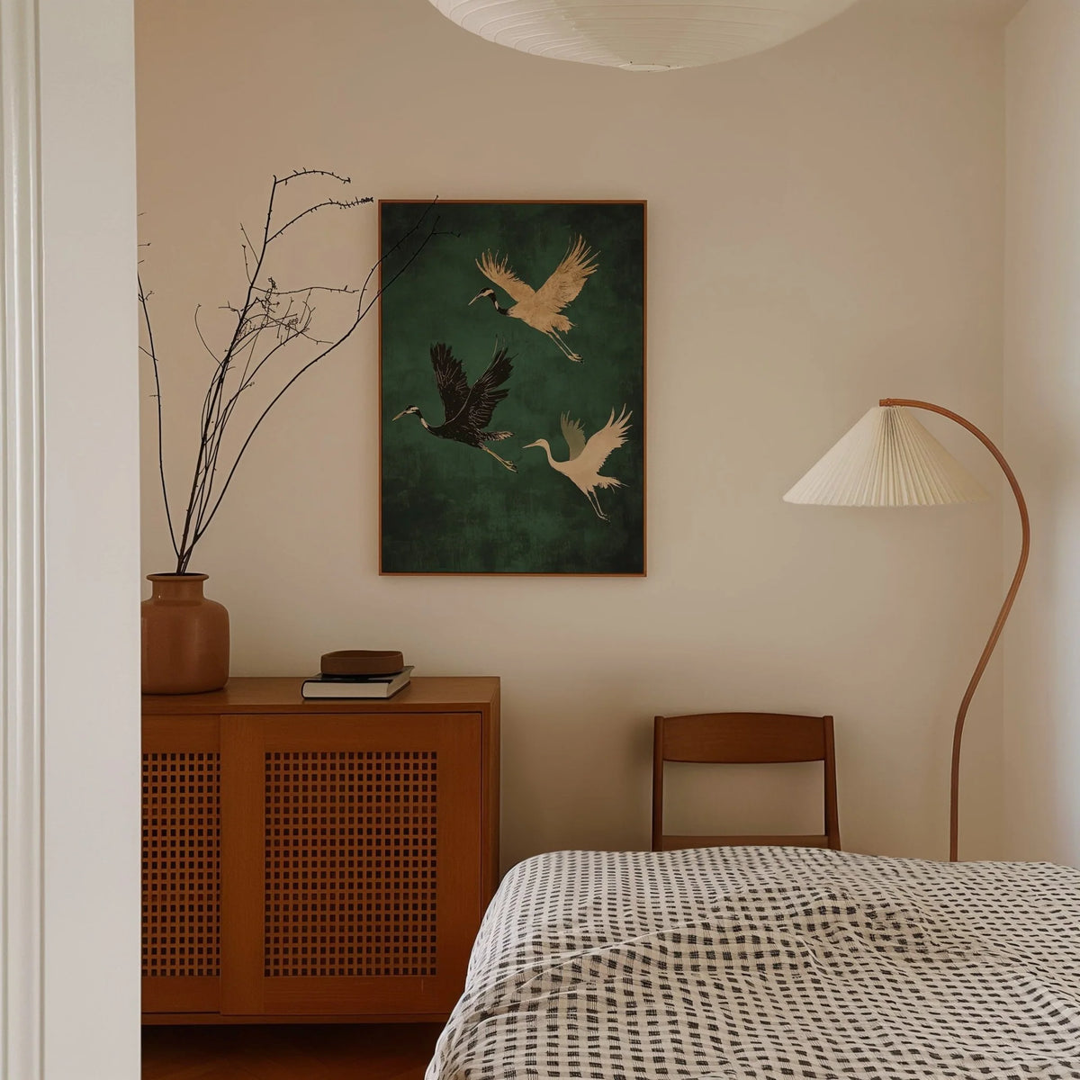 Cranes Flying | A2 | Black Box Frame