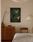 Cranes Flying | A2 | Black Box Frame