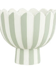Lila Stripe Planter | Light Green