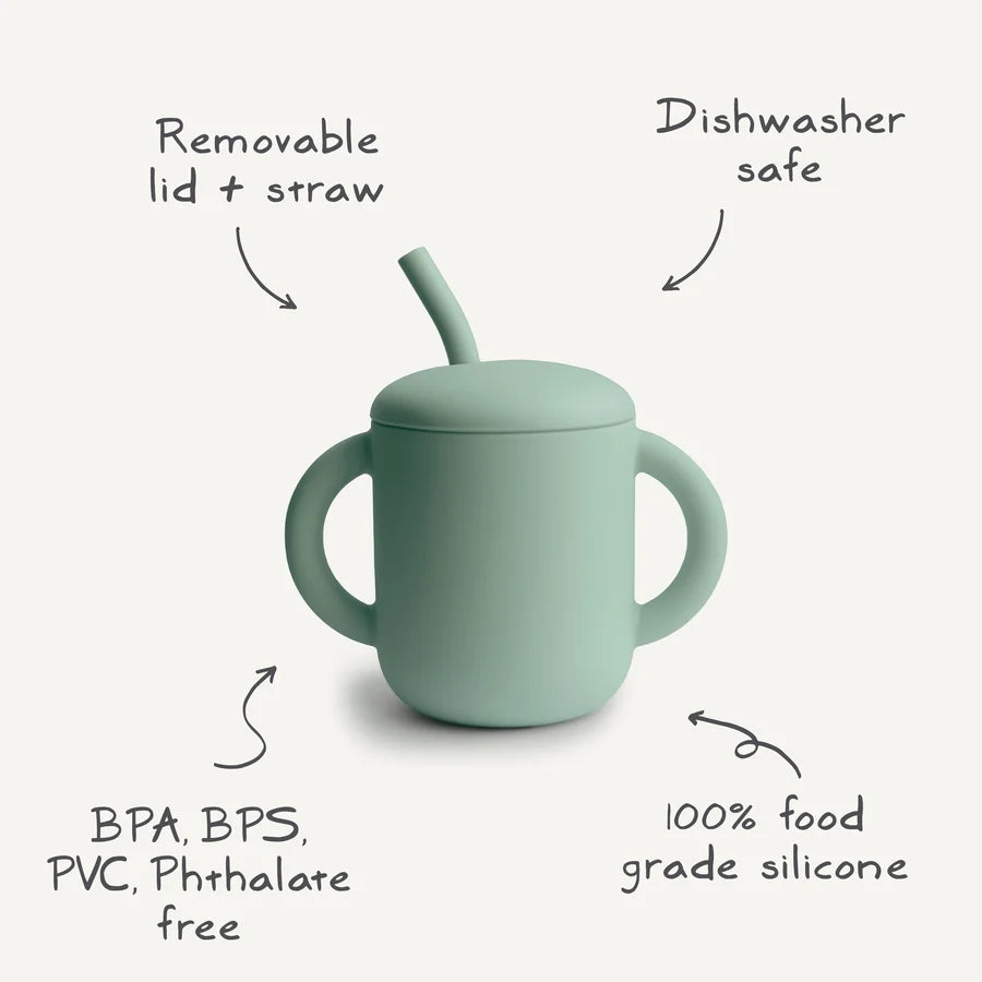 Silicone Training Cup &amp; Straw - Bees