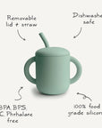 Silicone Training Cup & Straw - Bees