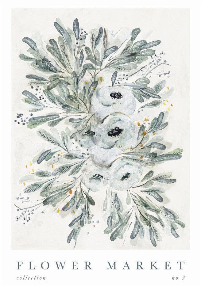 Flower Market Collection III | A3 | Oak Box Frame
