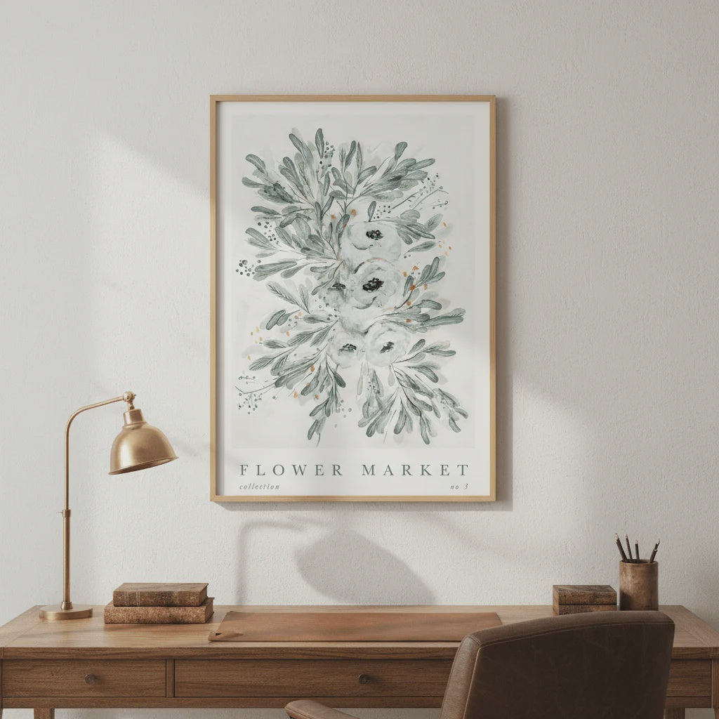 Flower Market Collection III | A3 | Oak Box Frame