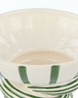 Lulu Twist Stripe Bowl | Green