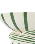 Lulu Twist Stripe Bowl | Green