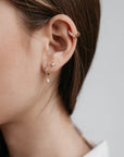 Mini Pearl Studs - Gold