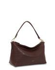 Claudia Shoulder Bag | Espresso Croc