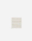 Stripe Cocktail Napkin Pack/20 | White / Mustard