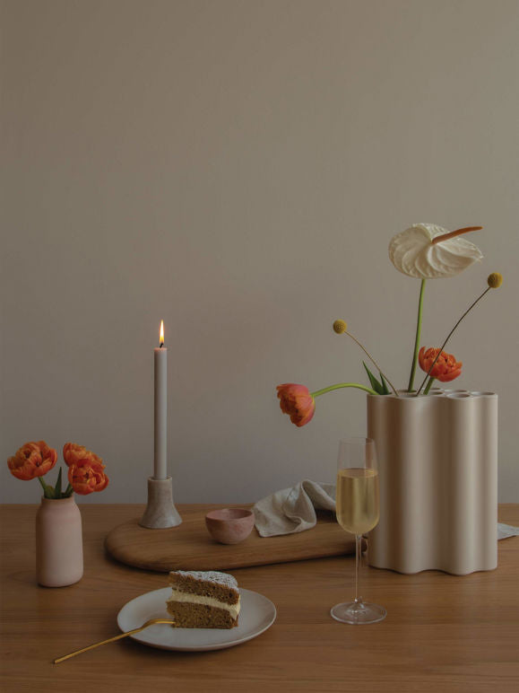 Flare Candle Holder | Forest Brown