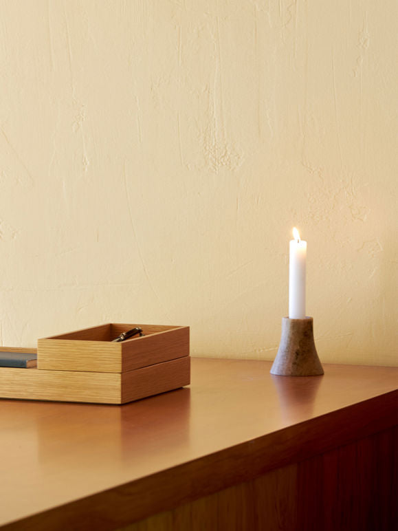 Flare Candle Holder | Forest Brown