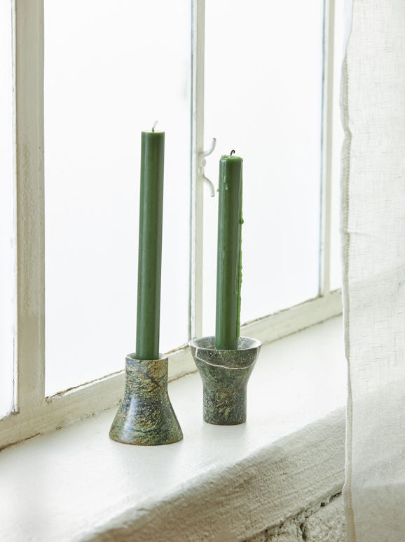 Flare Candle Holder | Forest Green