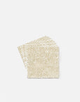 Pois Dinner Napkin Pack/20 | White / Mustard