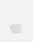 Stripe Cocktail Napkin Pack/20 | White / Mustard