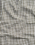 Gingham Washed Cotton Tea Towel | Olive