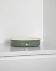 Enamel Round Baking Tray - Olive - Small