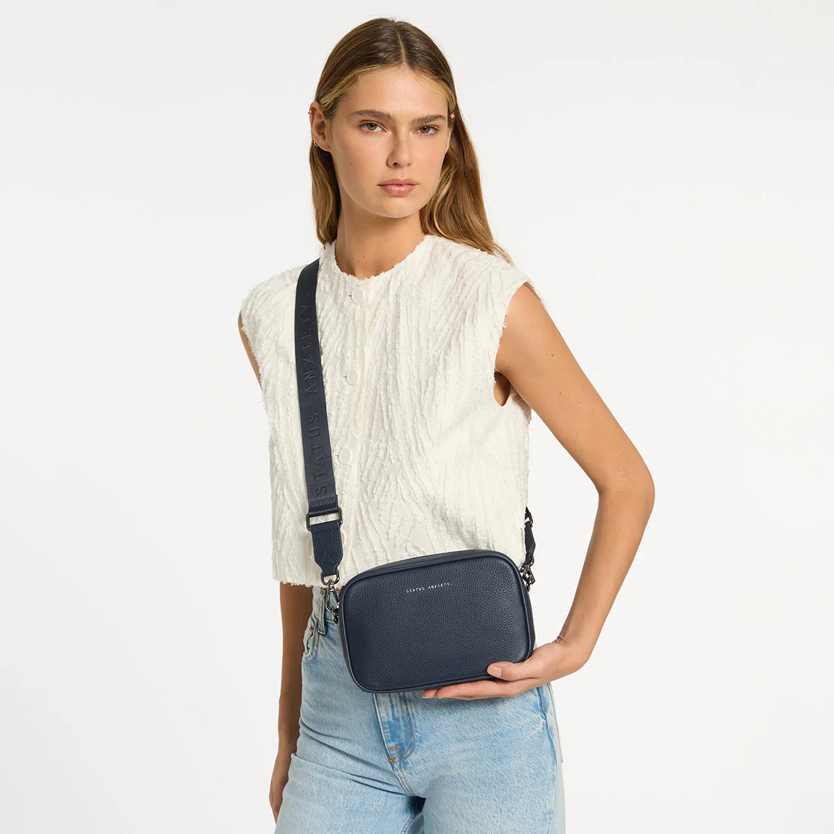 Plunder Bag With Webbed Strap | Midnight Blue