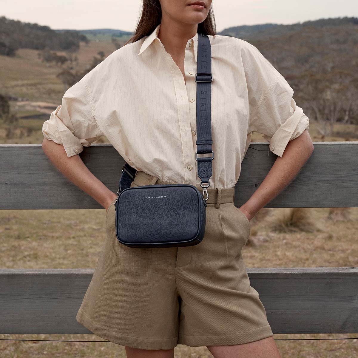 Plunder Bag With Webbed Strap | Midnight Blue