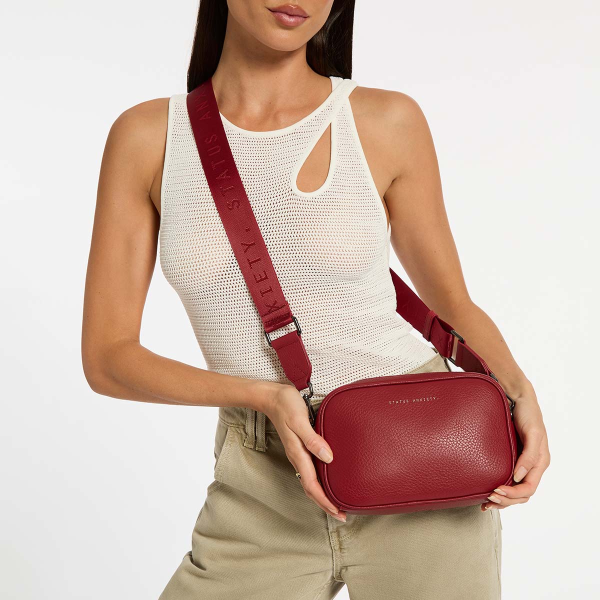Plunder Bag With Dual Straps | Rouge