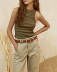 In Reverse Belt - Tan/Gold - Sm/Med