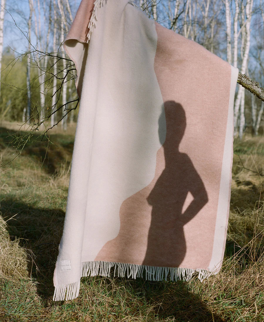 Stream Pink Clay | Pure Wool Throw