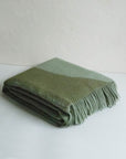 Stream Moss Green | Pure Wool Throw