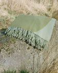 Stream Moss Green | Pure Wool Throw